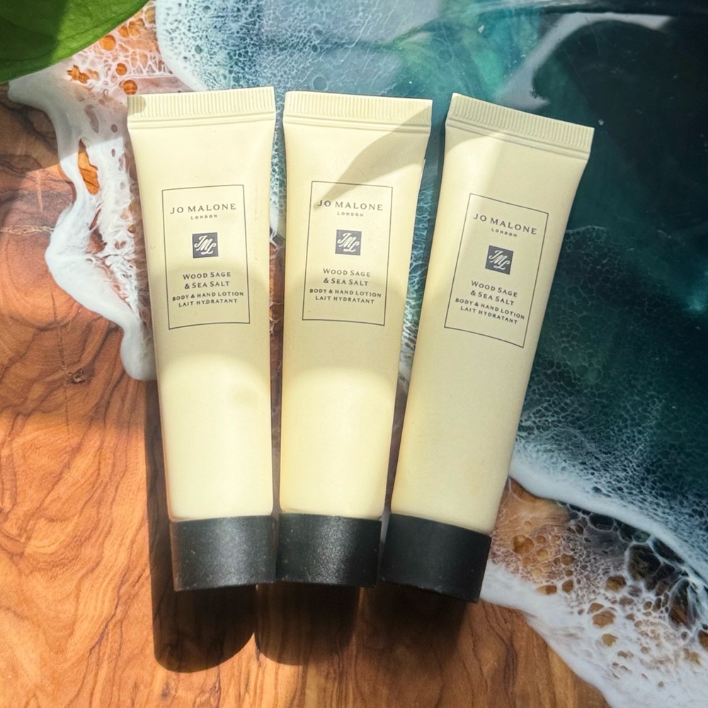 3 Mini Jo Malone hand Lotion Wood Sage and Sea Salt